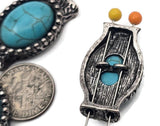 Southwestern style made simple: metal 2 hole slider beads with faux turquoise cabochons and textured concho detailing. The two-hole layout and center guide loops keep designs straight and secure, ideal for bracelets, necklaces, earrings, and rings. Use as spacer, slider, or connector focal with seed beads or mixed beads to complete the look. Distinctive metal beads and bead findings; lead and nickel compliant.
