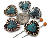 Create coordinated sets fast with heart 2 hole slider beads. Seat one patina heart at center for a bracelet, repeat as a pendant connector, and finish with matching earrings. The antique silver/gold/copper options make mixing metals easy and complement denim blues, neutrals, and brights. Reliable spacer/connector findings, perfect for craft fairs, party favors, and bridal party gifts.