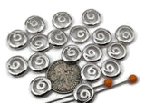 These round swirl slider beads add movement and shine without bulk. Seat one at bracelet center, taper with seed beads toward the clasp, and echo the spiral with tiny rings or heishi spacers. Great for chokers and layered necklaces—treat the slider as a compact centerpiece that joins chain and beaded segments. Must‑have 2 hole slider beads, spacer/connector components, and jewelry making supplies for everyday gifts.