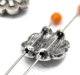 Cross‑style flower 2‑hole slider beads add instant Western character to handmade jewelry. Designed with two parallel holes, these metal beads stay centered on leather, cord, or bead‑woven bands. Use as focal beads or wide spacer beads with seed beads, crystals, Czech glass, and turquoise‑tone accents. Ideal bracelet beads and necklace beads for Southwestern jewelry, festival wear, and statement accessories.