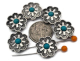 Add a classic Southwestern centerpiece with these cross‑flower 2‑hole slider beads. The dual‑hole layout stabilizes leather cuffs, paracord, and bead‑woven bands while keeping the focal front and center. Pair with seed beads, pearls, crystals, or howlite for texture and contrast. Great focal beads, bracelet beads, and necklace beads for Western jewelry, hatbands, and artisan beading designs.