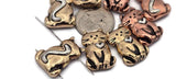 2 Hole Slider Beads (8 pcs) Cat Design for Crafting, Beading or Jewelry Making into Necklaces or Bracelets 657-M15