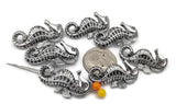 Bring ocean magic to your designs with these platinum silver seahorse beads. Each sea life bead features intricate detailing—scales, fins, and curled tails—that photograph beautifully. Built as 2‑hole slider beads, they stabilize double‑strand bracelets and pendant necklaces while adding coastal charm. Use as focal beads or spacer slides between pearls, aqua crystals, turquoise‑look beads, seed beads, and shell accents. Perfect for beach‑themed, nautical, and mermaid‑inspired jewelry making.