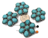 Add authentic Southwestern style with these turquoise cluster 2‑hole slider beads featuring multiple cabochons in a floral arrangement. Designed with two parallel holes, these metal beads stay centered on leather, paracord, or bead‑woven bands. Use as focal beads or wide spacer beads with seed beads, Czech glass, and tiger eye chips. Ideal bracelet beads and necklace beads for Western jewelry, festival wear, and statement accessories.