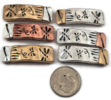 2 hole slider beads (qty 6) Dragonfly Spacer Beads Perfect for Jewelry Designs, Bracelets and Necklaces 496-N4