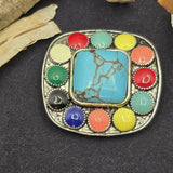 2 Hole Slider Beads (Qty 1) Large Focal Western Style Antique Silver for Crafting, Beading and Jewelry Making Necklaces and Bracelets 847-N7