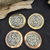 Bring vintage western style to your jewelry designs with these ornate floral two hole beads. The intricate metal flower pattern and antique style mixed metal frame create a beautiful focal bead for handmade jewelry. Designed for double strand bracelets and necklaces, they pair well with leather cord, seed beads, gemstone beads, and metal spacers. Perfect for western jewelry, boho designs, and rustic handmade accessories.