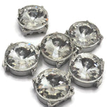 These platinum silver 2 hole slider beads feature oversized, faceted clear rhinestones that deliver incredible sparkle and brilliance. Perfect for statement bracelets and bold necklace designs, these metal beads are ideal for jewelry making projects. Pair with seed beads, duo beads, or crystal beads to create eye-catching, high-end designs with a modern glam or bridal aesthetic that stands out beautifully.