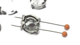 These platinum silver 2 hole beads feature oversized, faceted clear rhinestones that capture and reflect light beautifully. Ideal for statement bracelets and necklace designs, these beads work well with seed beads, duo beads, or crystal accents. Perfect for jewelry making projects that call for bold sparkle, clean lines, and a high-end, glamorous finish.