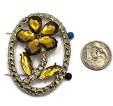 2 Hole Slider Bead (1 pcs) Large Flower Floral Jewelry Making, Crafting Beading into Bracelets, Necklaces or Earrings 830-M18