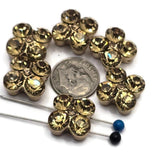 2 Hole Slider Beads (6 pc) Topaz CZ Rhinestone Perfect for Beading, Crafting, Jewelry Making into Necklaces, Bracelets in Spacer 829 M14