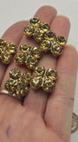 2 Hole Slider Beads (6 pc) Topaz CZ Rhinestone Perfect for Beading, Crafting, Jewelry Making into Necklaces, Bracelets in Spacer 829 M14