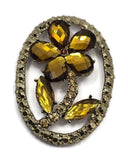 2 Hole Slider Bead (1 pcs) Large Flower Floral Jewelry Making, Crafting Beading into Bracelets, Necklaces or Earrings 830-M18
