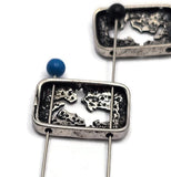 2 Hole Slide Beads (7 pcs) Horse Western Silver Metal Focal Beading Jewelry Making DIY Bracelet or Necklace 833-M18