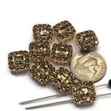 Bring timeless beauty to your jewelry designs with these Light Colorado Topaz Rhinestone Slider Beads. The combination of warm topaz-colored rhinestones and bright gold metal creates a classic look suitable for both everyday and special occasion jewelry. Ideal for handmade bracelets, necklaces, pendants, earrings, and artisan jewelry, these focal beads offer excellent versatility for jewelry makers working with a variety of design styles and materials.