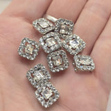 These Clear Rhinestone 2 Hole Slider Beads offer a beautiful combination of brilliance and versatility. The platinum silver finish complements the sparkling clear rhinestones, creating elegant focal points for bracelets, necklace designs, earrings, pendants, and artisan jewelry. Their two-hole construction supports bead weaving, Peyote Stitch, loom work, and multi-strand jewelry projects, making them valuable additions to any collection of jewelry findings and jewelry making supplies.