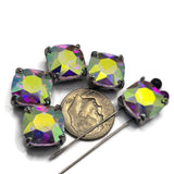 These Large Clear AB Rhinestone 2 Hole Slider Beads offer a beautiful combination of sparkle, color, and sophistication. The platinum silver finish complements the shifting Aurora Borealis colors while the dual-hole design supports bracelet making, necklace designs, and multi-strand jewelry. Their oversized appearance makes them excellent focal beads for statement jewelry, bead weaving, and custom handmade accessory projects.