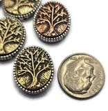 These decorative Tree of Life Slider Beads combine symbolic meaning with vintage-inspired styling. The antique brass and antique copper finishes highlight the raised tree design while decorative beaded borders frame each focal bead. Perfect for bracelet making, necklace designs, artisan jewelry, and custom handmade accessories, these 2 Hole Slider Beads also work beautifully in bead weaving and nature-themed jewelry collections.