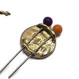 2 hole slider beads (Qty 7) Gold Tree of Life Enamel Focal for Jewelry Making, Crafting or Beading into Necklaces or Bracelets 943-N3