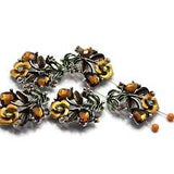 Add vintage-inspired elegance to your jewelry designs with these Floral 2 Hole Slider Beads. Featuring sparkling crystal accents, enamel flowers, and an antique silver finish, these decorative metal beads create stunning focal beads for bracelets, necklaces, earrings, and mixed-media jewelry. Their two-hole construction provides excellent strand alignment while adding beautiful botanical detail to every handmade design.