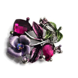 Design stunning botanical jewelry with these Floral 2 Hole Slider Beads featuring shimmering crystals, enamel flowers, and detailed metal leaves. These versatile focal beads are perfect for multi-strand bracelets, necklaces, and bead weaving projects. Pair them with Czech glass, gemstones, freshwater pearls, or leather to create one-of-a-kind handmade jewelry filled with sparkle and artistic detail.