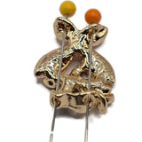 Decorative floral 2 Hole Slider Beads featuring beautiful overlapping flowers with textured enamel petals and reflective bright gold outlines. The assorted color combinations include rich purple, deep burgundy, smoky champagne, warm peach, and charcoal blue accents. Each jewelry focal bead includes a delicate openwork gold flower for additional dimensional detail. Excellent jewelry making components for bracelets, necklaces, bead weaving