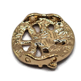 Beautiful gold Tree of Life 2 Hole Slider Beads with warm brown and topaz enamel leaves, delicate ivory accents, elegant openwork branches, and textured circular borders. These eye-catching jewelry focal beads feature complementary brown and pearly ivory background colors. Ideal for handmade jewelry designs, multi-strand bracelets, necklaces, earrings, and bead weaving projects. Unique jewelry making components for creating meaningful, earthy, and personalized handmade jewelry accessories.