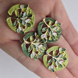2 Hole Slider Beads (Qty 4) Eternal Tree of Life Green Gold Jewelry Making, Crafting or Beading DIY Bracelets Necklaces 1002-M11