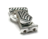 These double‑strand fold over magnetic clasps deliver speed and safety. Click‑to‑lock mechanism, covered magnet, and 2 holes on each end for balanced designs. Back cutouts hide crimps for a clean underside. Excellent findings for stringing pearls, crystals, gemstones, and seed beads. Ideal for layered chokers, two‑row cuffs, and repair projects needing secure magnetic jewelry clasps.