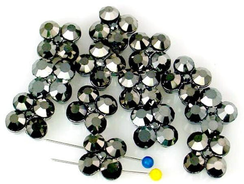 13 Large Floral 2 Hole Slider Beads 11170-F10