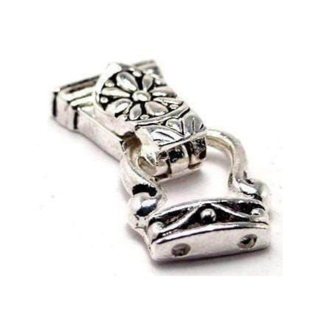 Magnetic Clasps (Qty 4) Fold Over Clasps Silver Clasps Magnet Clasps Necklace Clasps Bracelet Clasps Flower Clasps Jewelry Clasps 1213-4