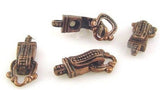 Magnetic Clasps (Qty 4) Anitique Copper Single Strand Clasps for Bracelets  Fold Over Magnetic Clasps for Necklaces 4125