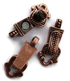 Magnetic Clasps (Qty 4) Anitique Copper Single Strand Clasps for Bracelets  Fold Over Magnetic Clasps for Necklaces 4125