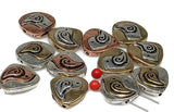 Slider Beads (12 pc) 2 hole beads Brid Beads Mixed Metal Beads Spacer Beads
