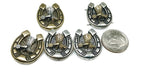 2 Hole Slider Beads (5 pc) Western Beads Focal Beads Spacer Beads Flat Beads horse beads Sliderbeads 2 hole beads Pewter Beads 267-N12 -FST
