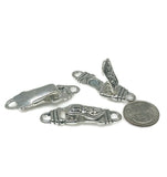 Fold Over Magnetic Clasps Clasp (Qty 4) Silver loop Clasp Silver Clasp Bracelet Clasps Silver Clasps Single Strand magnet clasps 4296 Clasp
