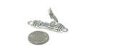 Fold Over Magnetic Clasp Clasps Single Strand Claps Silver loop silver fold over Magnetic Magnet clasps 4296  Clasp