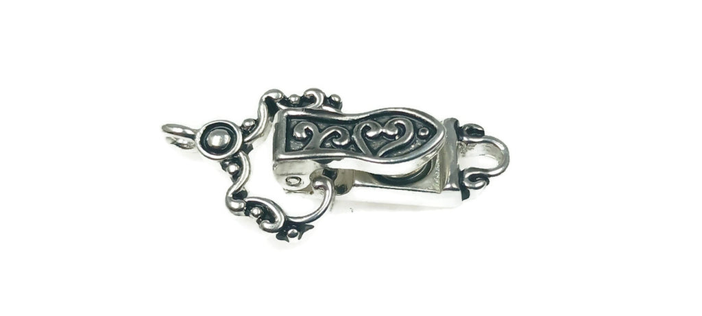 Fold Over Magnetic Clasps (Qty 10) Magnetic clasp Ornate Clasp Bracelet Clasp Necklace Clasps Single Strand Fold Over Magnetic Clasp 9463