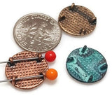 Slider Beads (8 pc)  2 hole beads Spacer Beads Sliderbeads Bracelet Beads Flat Beads Coin Beeads Swirl Beads 423-M18