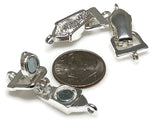 Silver Fold Over Magnetic Clasp for Single Strand Beaded Projects - Secure and Stylish Jewelry Closure