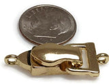 Gold Magnetic Fold Over Clasps (Qty 4) jewelry making, bracelets or necklaces 7857 GOLD