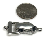10 Wholesale Fold Over Magnetic Clasps Silver for Braclets of Jewelry Making 9465-clasp