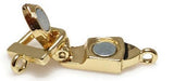 Magnetic Fold Over Clasps in Gold (Qty 10) jewelry making, bracelets or necklaces 7857 GOLD